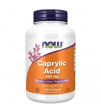 Каприлова кислота Now Foods Caprylic Acid 600mg 100caps